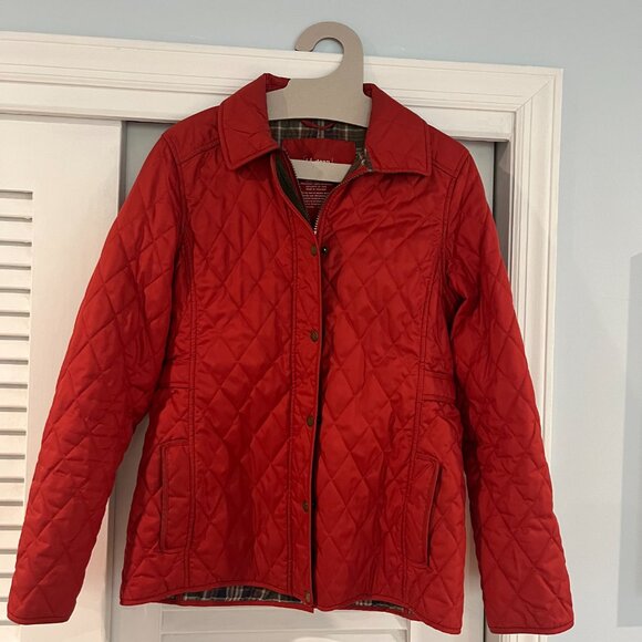 L.L. Bean Quilted Riding Jacket in Burnt Orange Size S - Picture 4 of 4